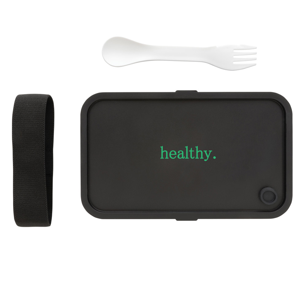 PP lunch box with spork