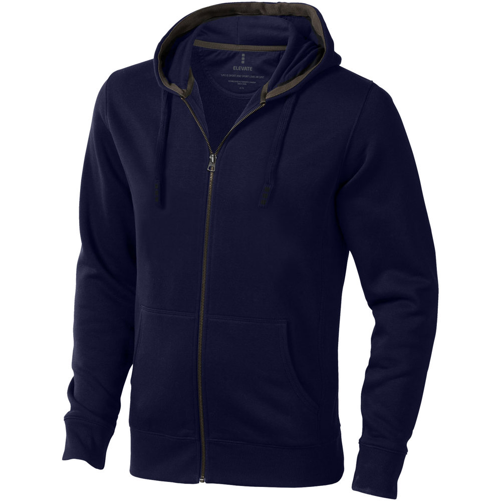 Arora 300 g/m2 unisex full zip hoodie - Navy