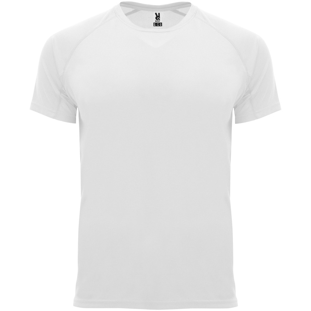 Bahrain 135 g/m2 short sleeve men's sports t-shirt - White