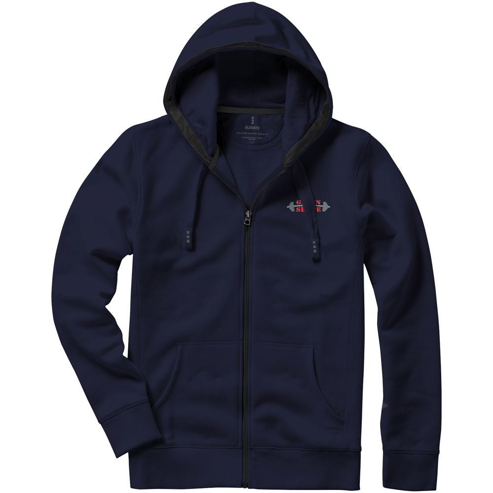 Arora 300 g/m2 unisex full zip hoodie