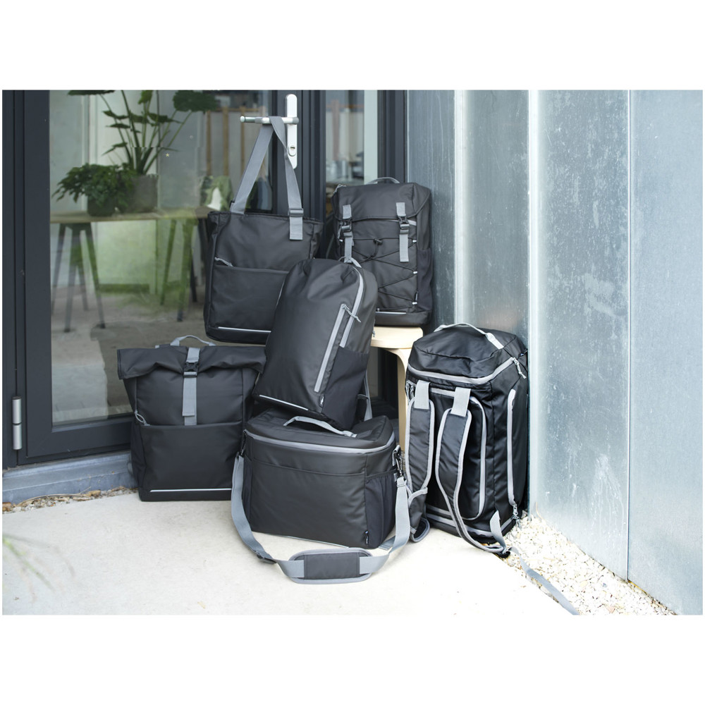 Aqua 20-can GRS recycled water resistant cooler bag 22L