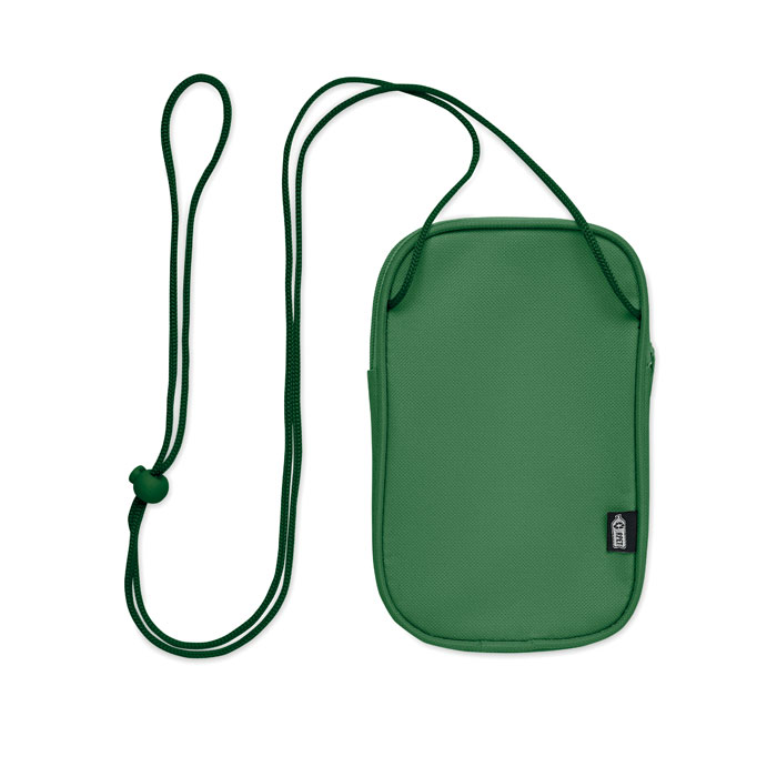 KOROVIN POUCH - RPET cross body travel pouch - green