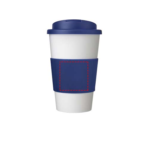 Americano® 350 ml tumbler with grip & spill-proof lid