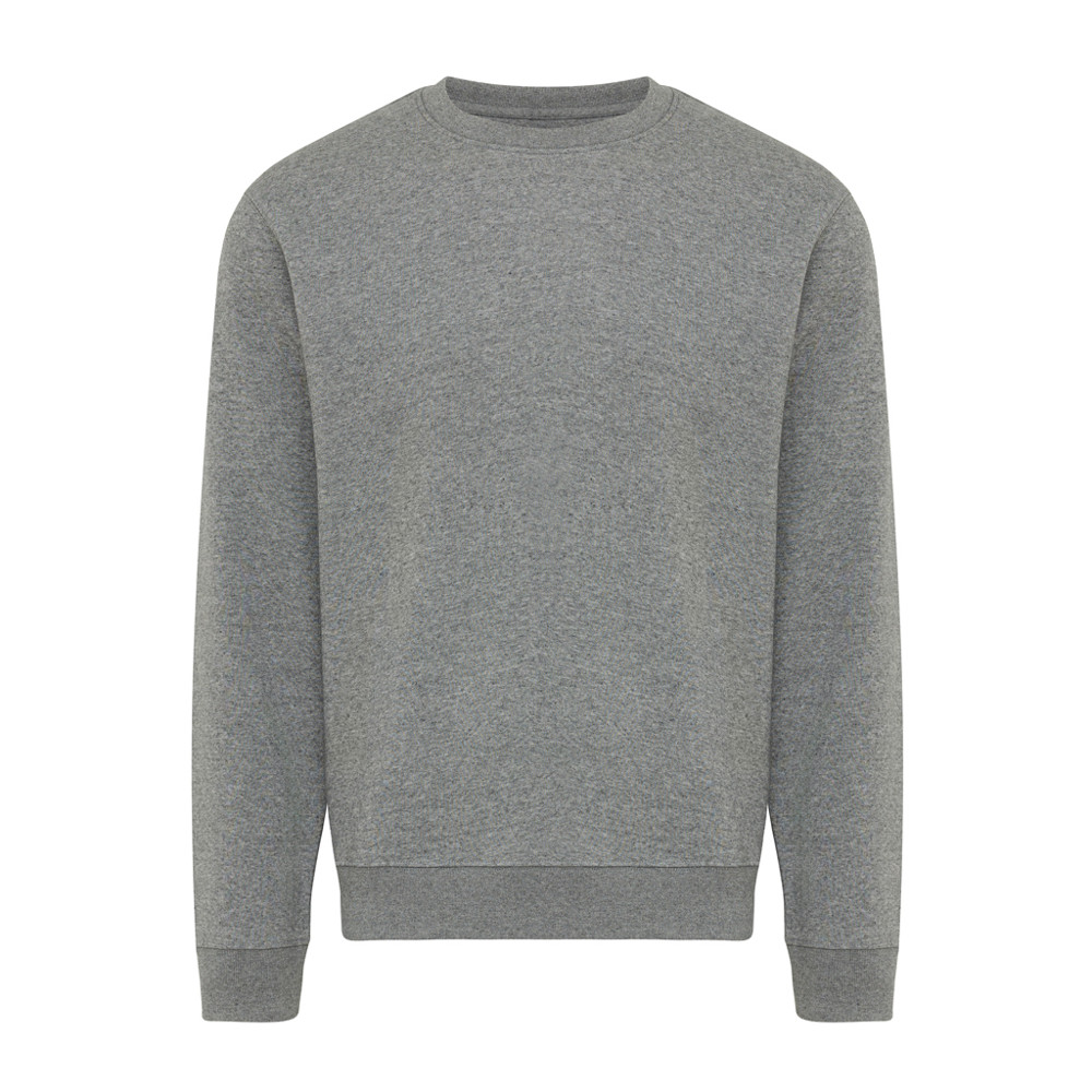 IQONIQ Torla recycled cotton crew neck - light heather anthracite (± PMS light heather anthra)