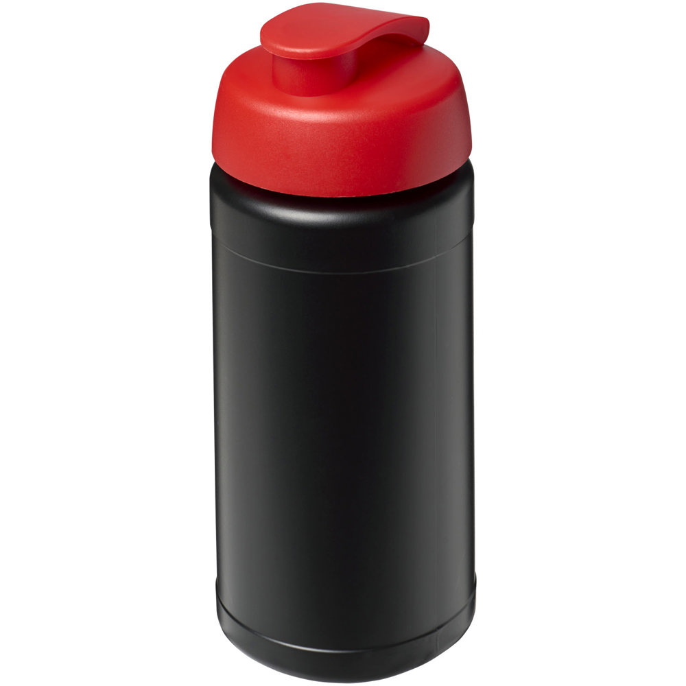 Baseline® Plus 500 ml flip lid sport bottle - Black, Red