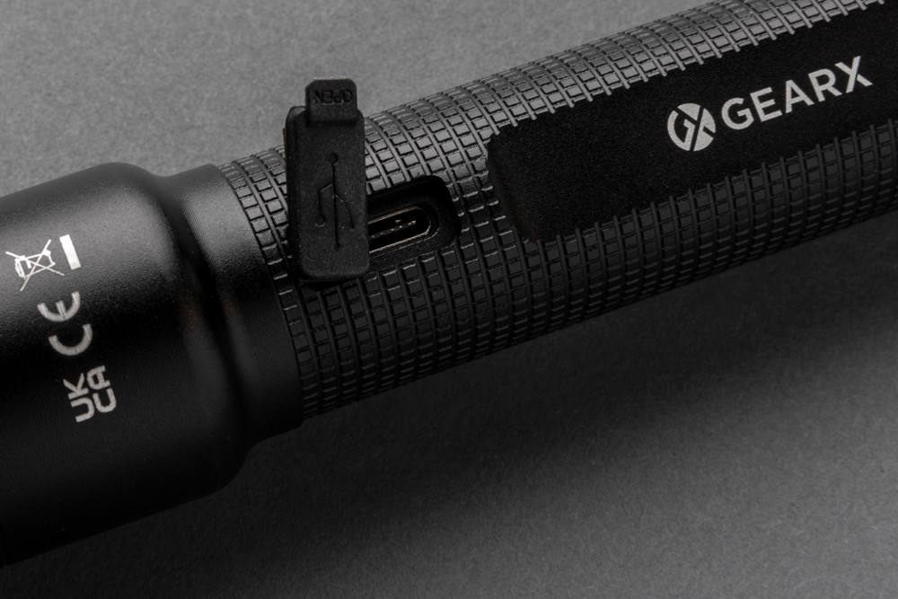 Gear X RCS recycled aluminium USB-rechargeable torch large