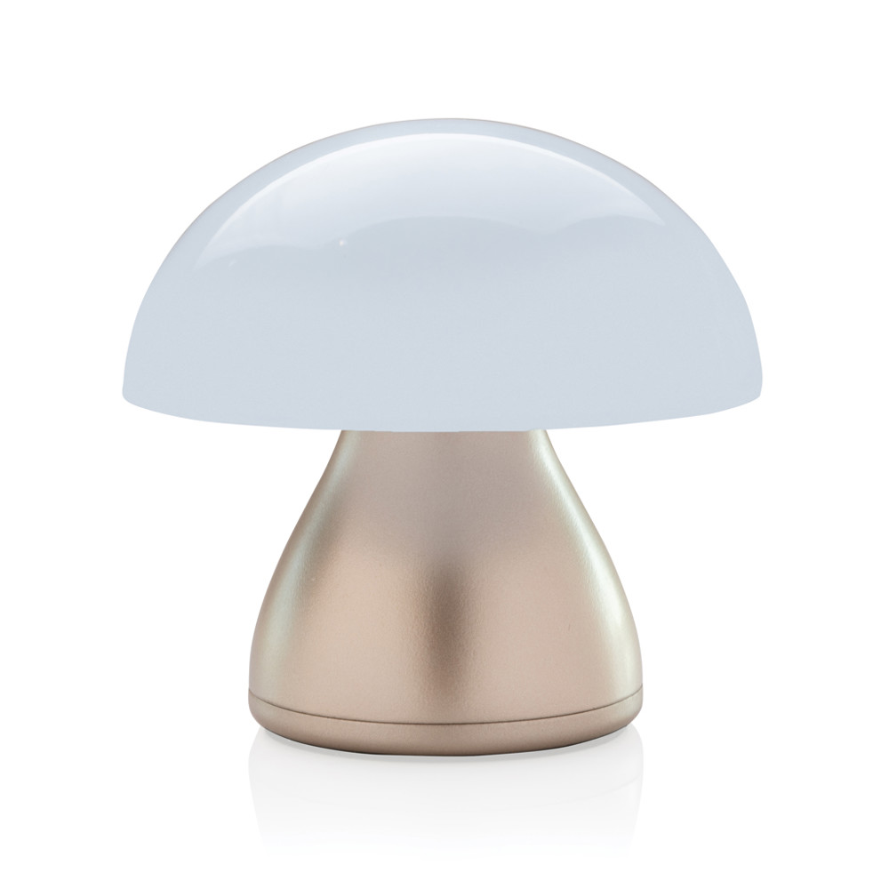 Luming RCS recycled plastic USB re-chargeable table lamp - bronze (± PMS 4725 C)