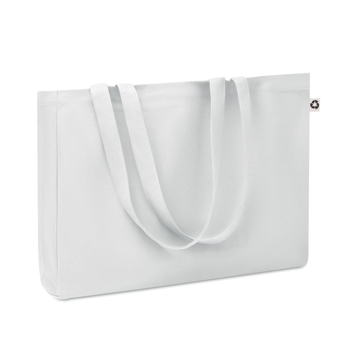 RESPECT COLOURED - Canvas Recycled bag 280 gr/m² - white