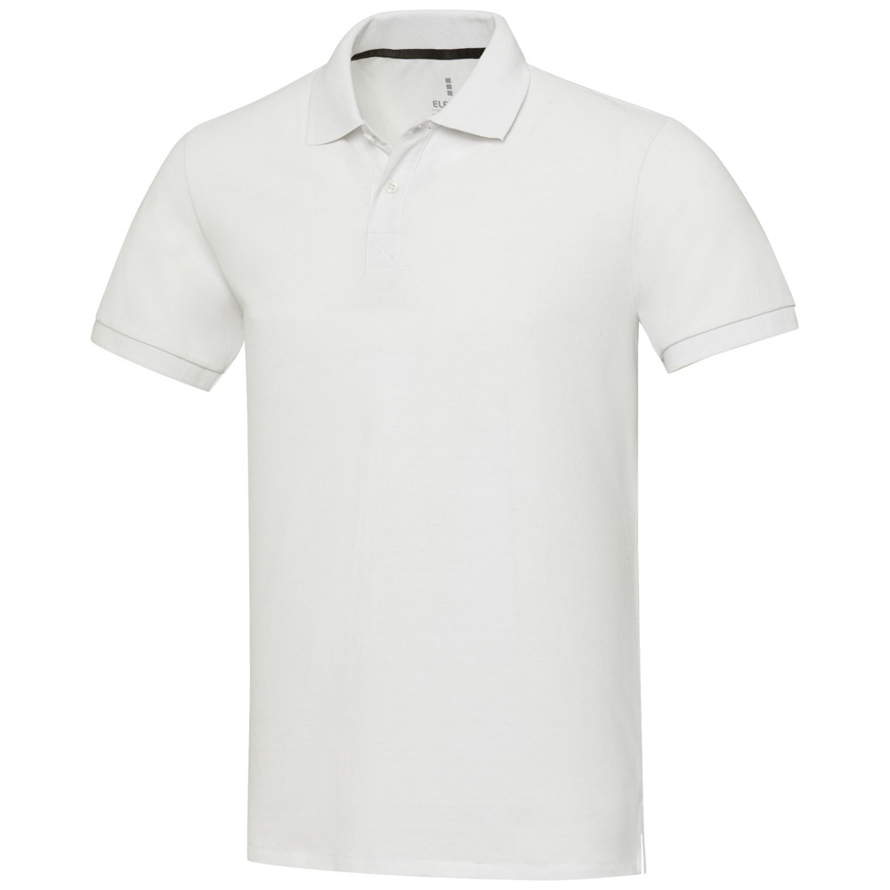 Emerald 200 g/m2 short sleeve unisex Aware™ recycled polo - White