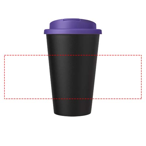 Americano® Eco 350 ml recycled tumbler with spill-proof lid