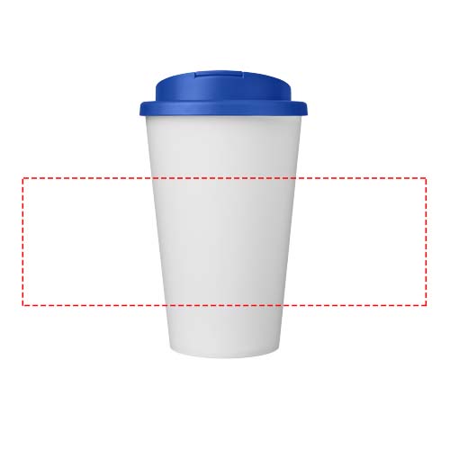 Americano® Eco 350 ml recycled tumbler with spill-proof lid