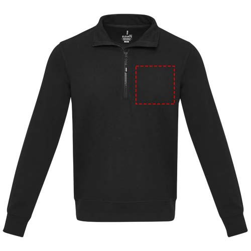 Tin 280 g/m² unisex Aware™ recycled quarter zip sweater 