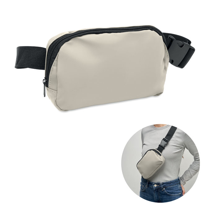 KOROVIN WAIST - Waist bag in 210D polyester - off white
