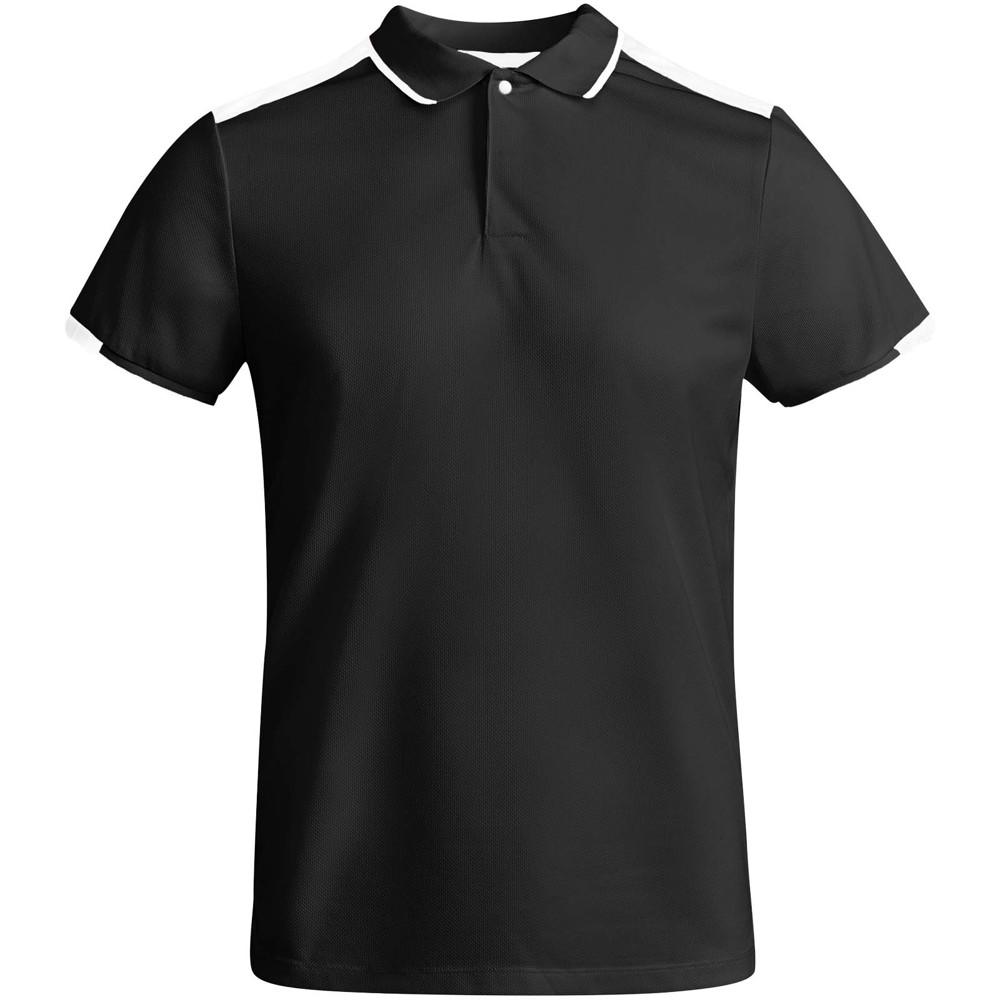 Tamil 150 g/m² short sleeve men's sports polo - Black, White