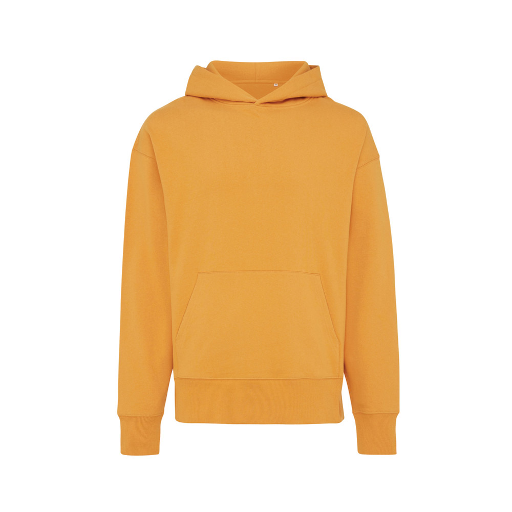 IQONIQ Yoho recycled cotton relaxed hoodie - sundial orange (± PMS 16-1148TCX)