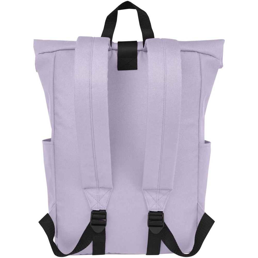 Byron 15.6" GRS RPET roll-top backpack 18L