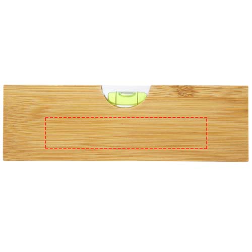 Flush bamboo spirit level with bottle opener