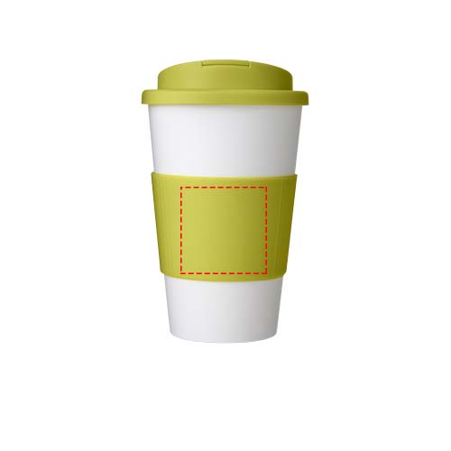 Americano® 350 ml tumbler with grip & spill-proof lid