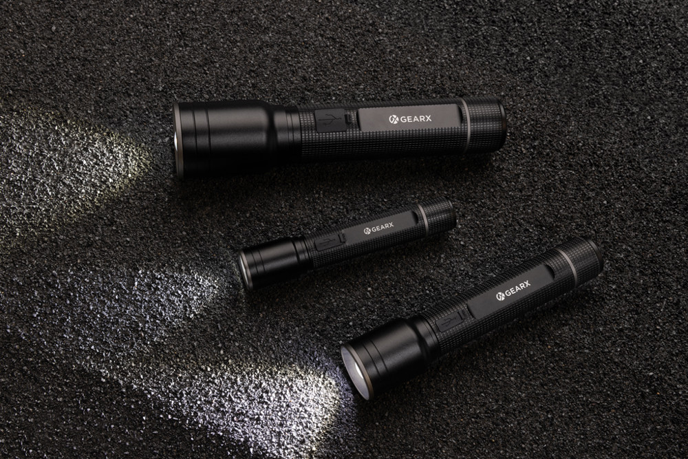 Gear X RCS recycled aluminium USB-rechargeable torch
