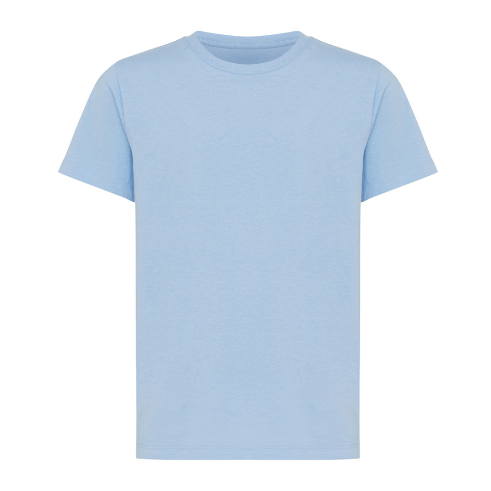 IQONIQ Koli kids lightweight recycled cotton t-shirt - sky blue (± PMS 15-3930 TCX)