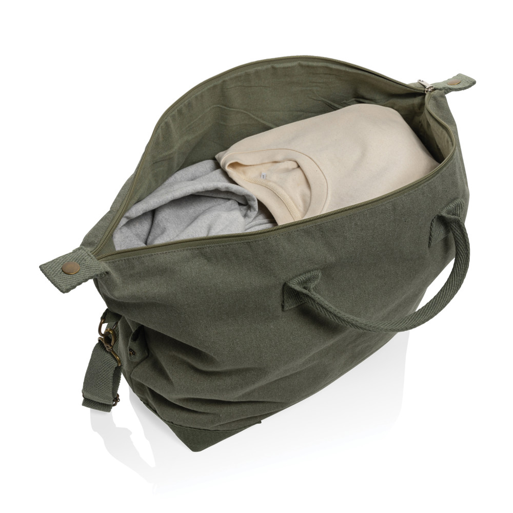 Kezar AWARE™ 500 gsm recycled canvas deluxe weekend bag
