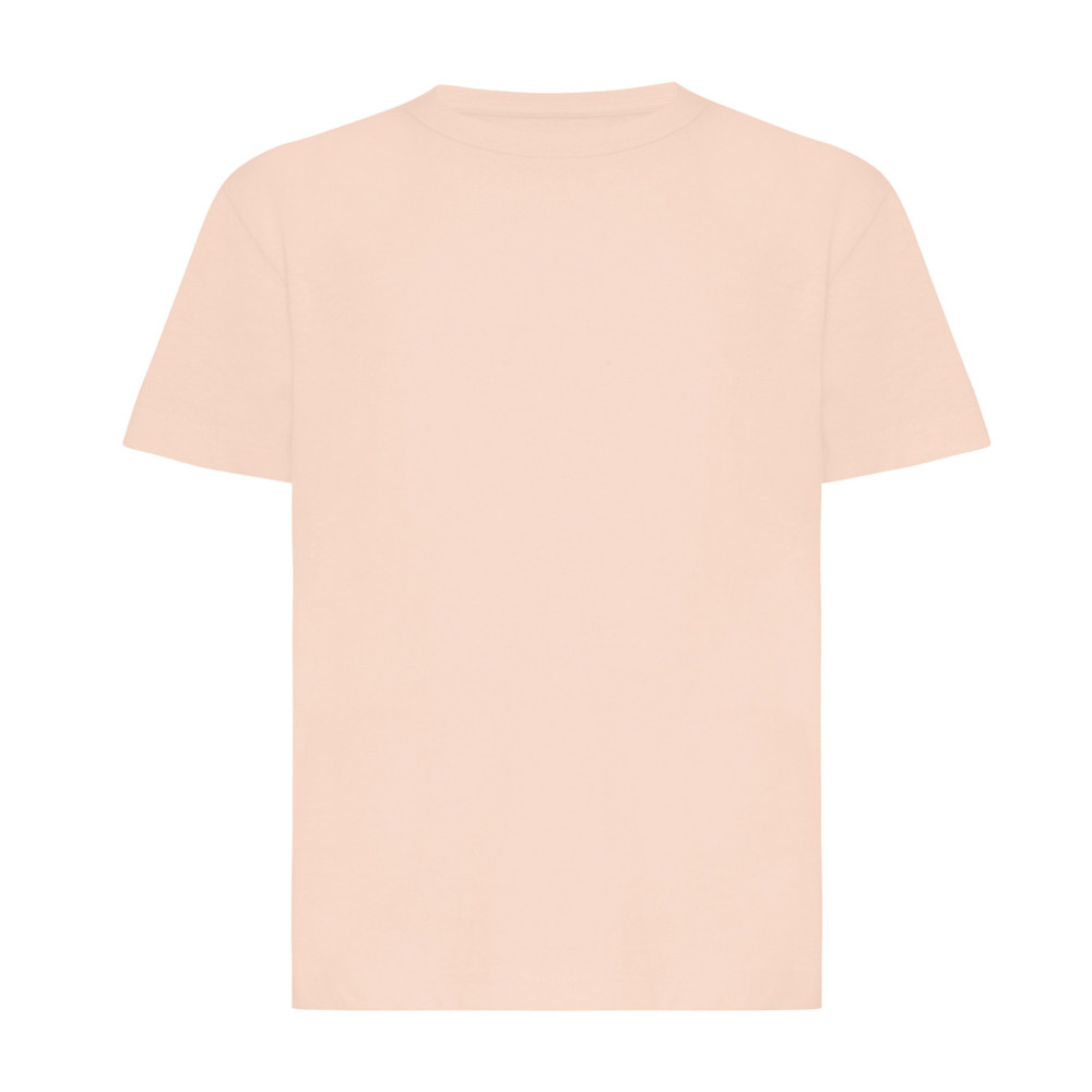 IQONIQ Koli kids lightweight recycled cotton t-shirt - peach nectar (± PMS 14-1314 TCX)