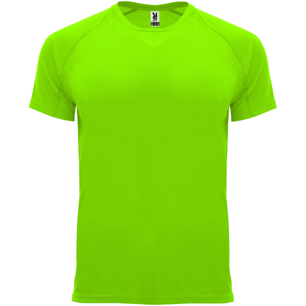 Bahrain 135 g/m2 short sleeve men's sports t-shirt - Fluor Green