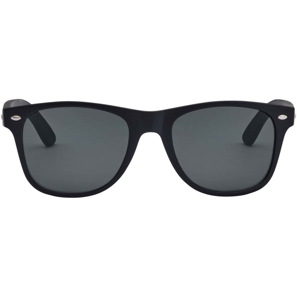 Arlo bamboo sunglasses with black coating