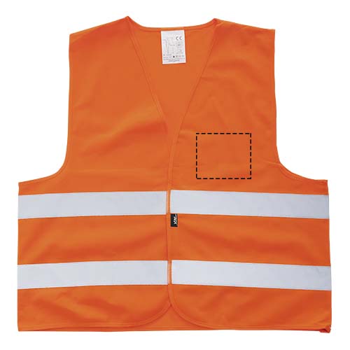 RFX™ Watch-out XL safety vest in pouch for professional use