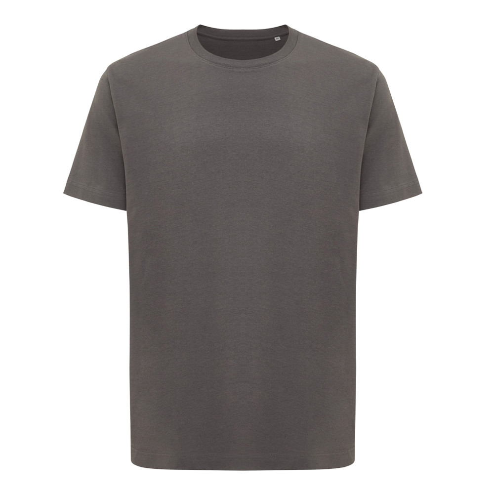 IQONIQ Kakadu relaxed recycled cotton t-shirt - anthracite (± PMS 19-3900 TCX)
