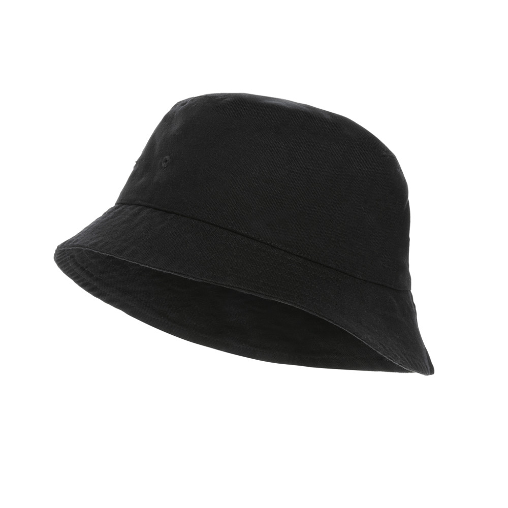 Impact Aware™ 285 gsm rcanvas one size bucket hat undyed - black (± PMS Black)