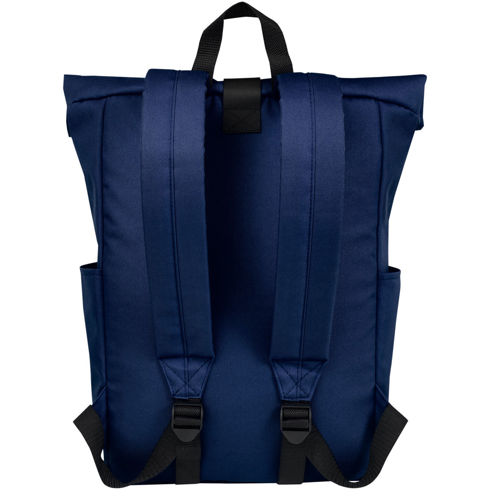 Byron 15.6" GRS RPET roll-top backpack 18L