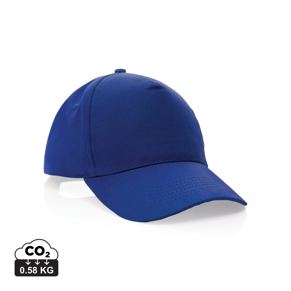 Impact 5 panel 190gr Recycled cotton cap with AWARE™ tracer
