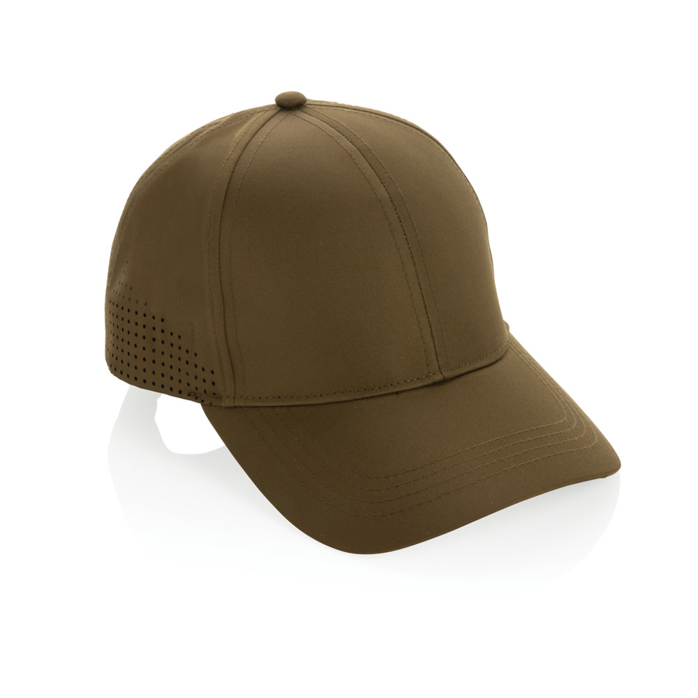 Impact AWARE™ RPET 6 panel sports cap - green (± PMS 7770C)