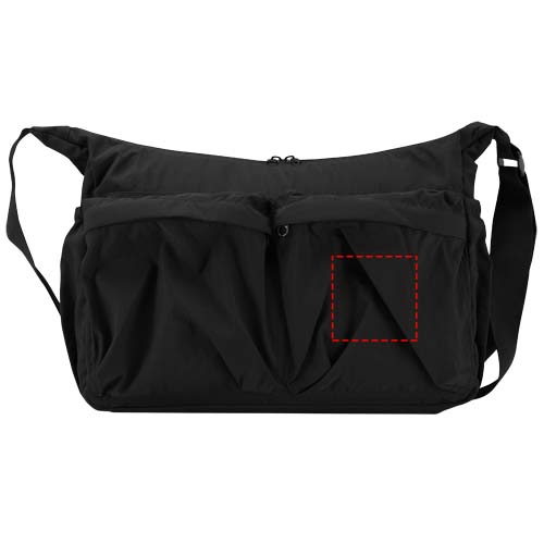 Calli 13" GRS recycled nylon laptop messenger bag