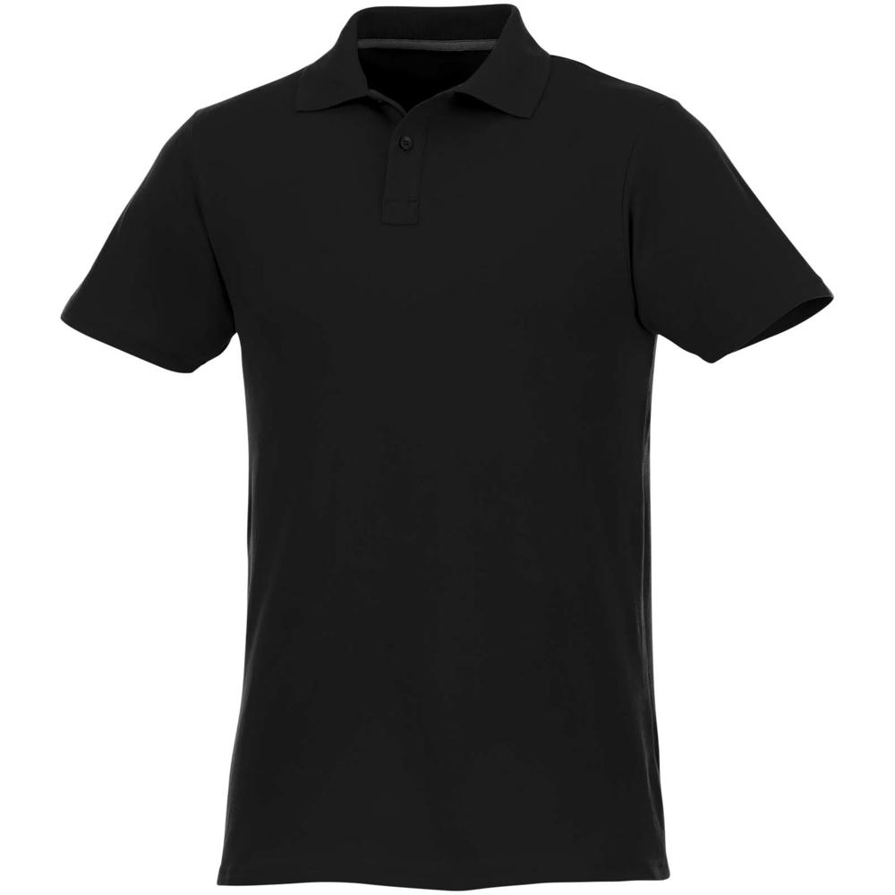 Helios 180 g/m2 short sleeve men's polo - Black