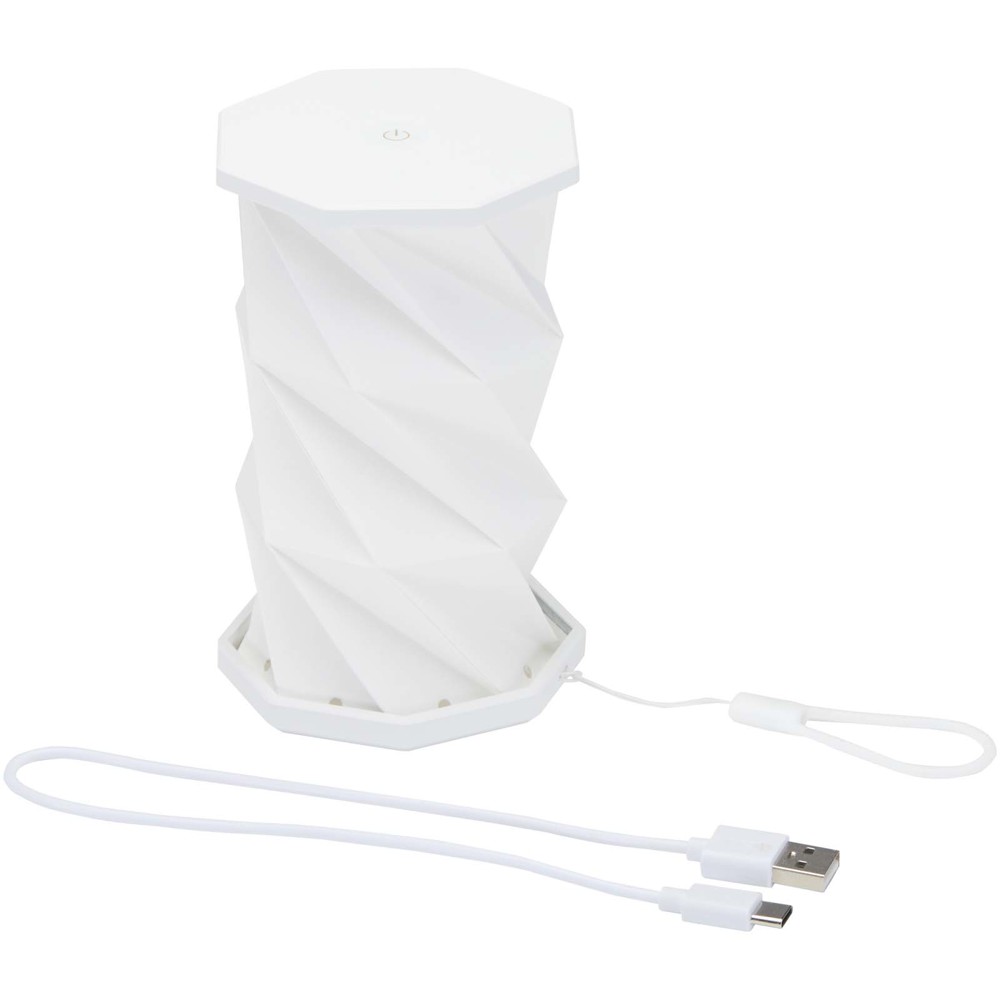 Celestia foldable and dimmable recycled plastic table lamp