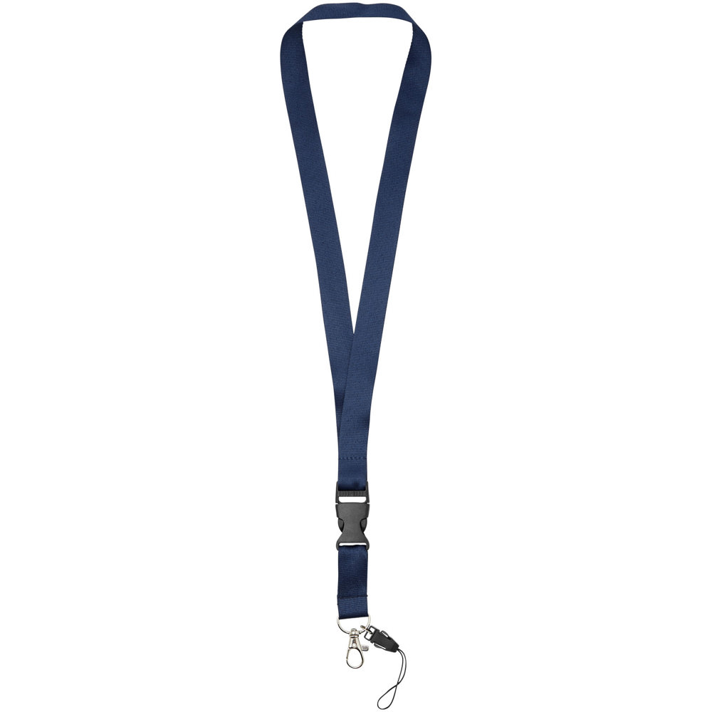 Sagan phone holder lanyard with detachable buckle - Navy