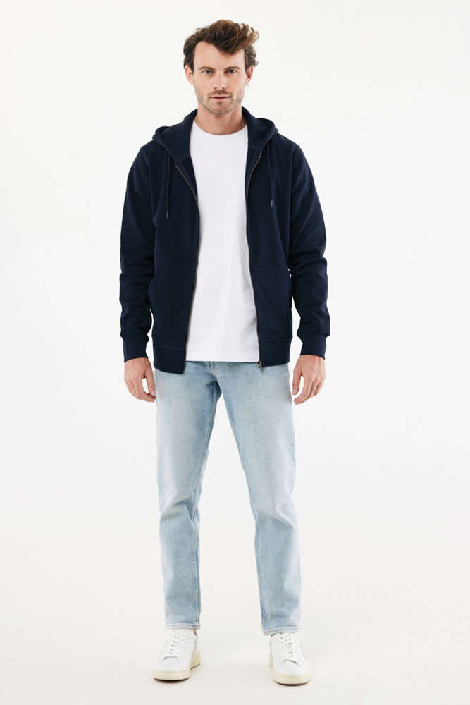 IQONIQ Abisko recycled cotton zip through hoodie