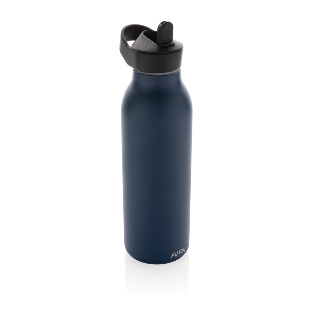 Avira Ara RCS Re-steel fliptop water bottle 500ml - navy (± PMS 2767C)