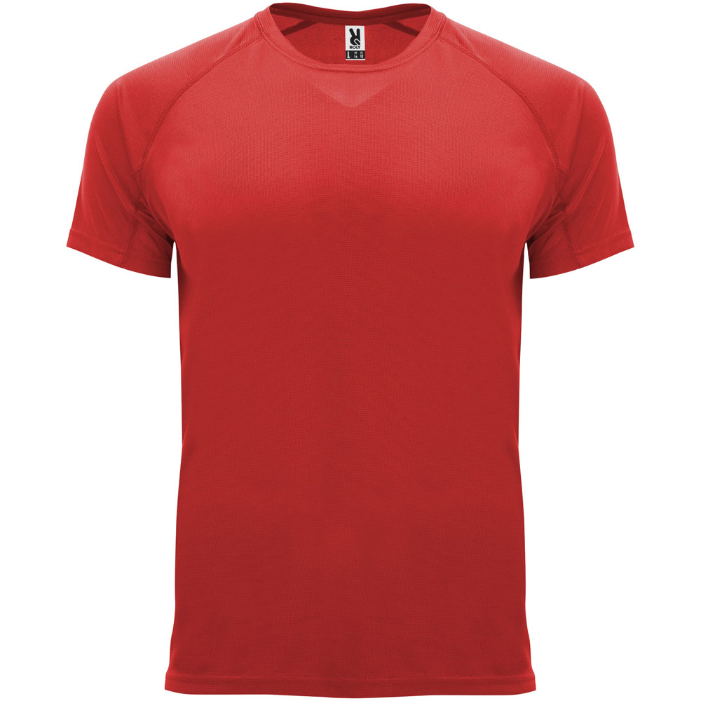 Bahrain 135 g/m2 short sleeve men's sports t-shirt - Red