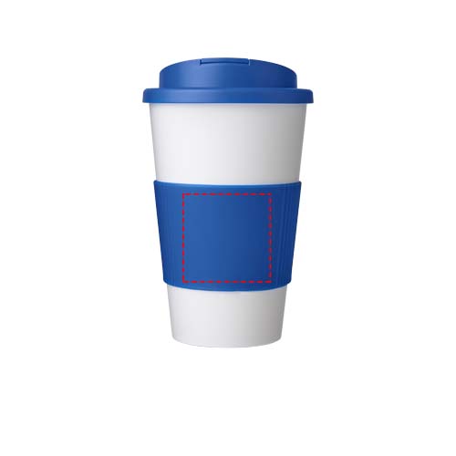 Americano® 350 ml tumbler with grip & spill-proof lid
