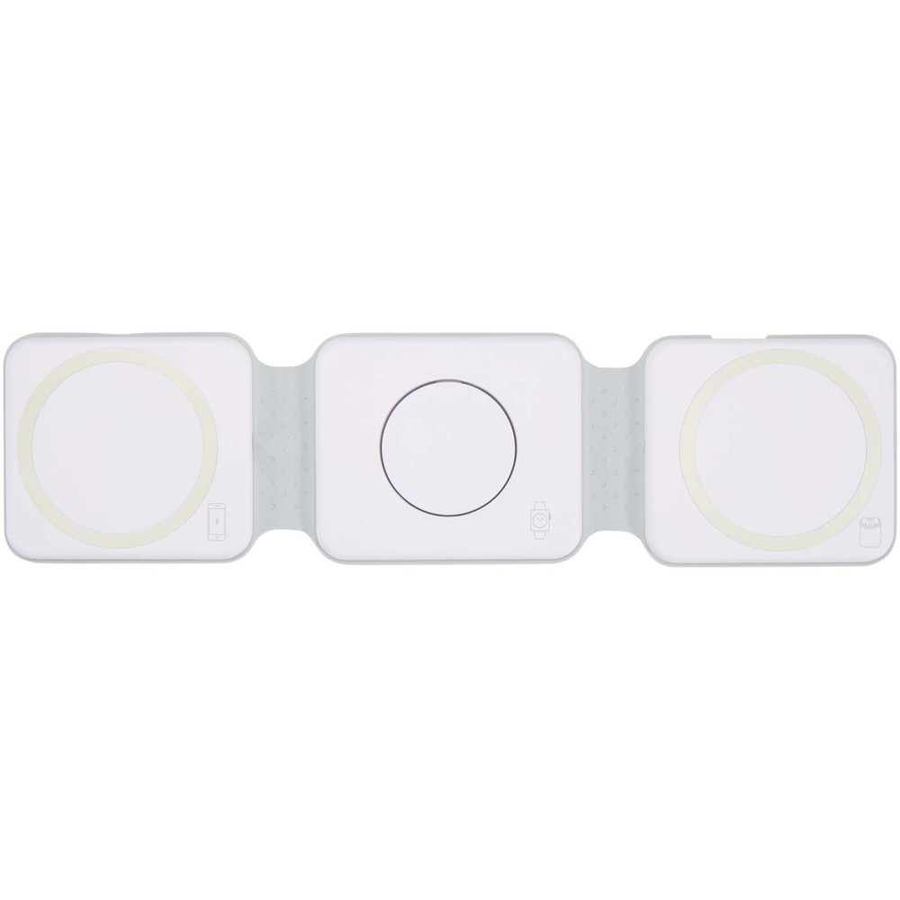 Armus 3-in-1 15W recycled plastic foldable wireless charger