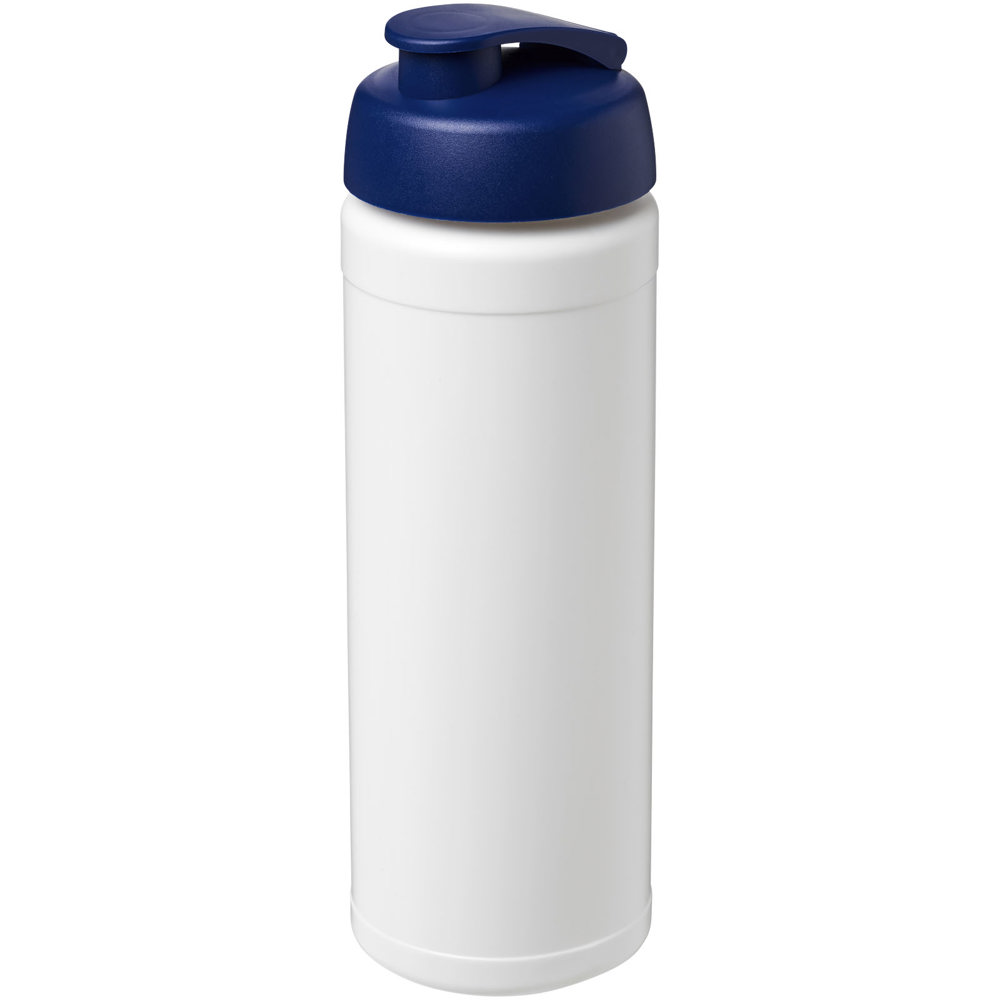 Baseline® Plus 750 ml flip lid sport bottle - White, Blue