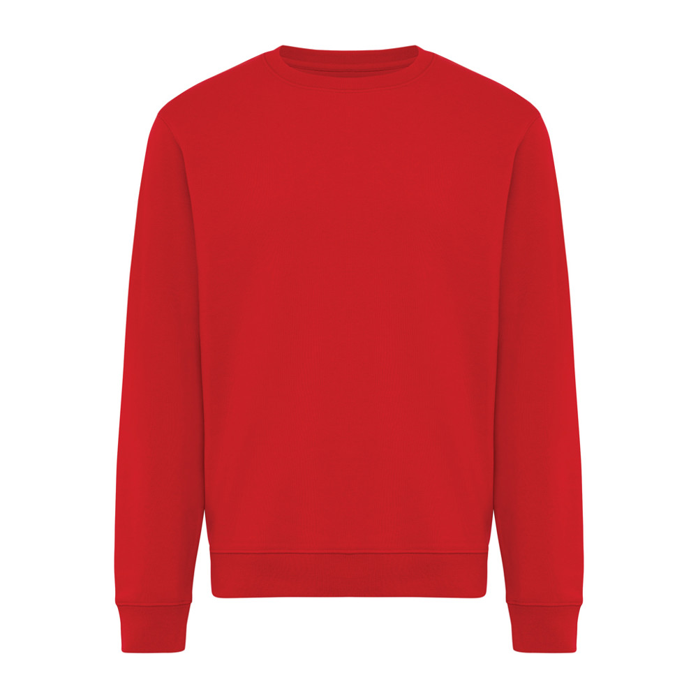 IQONIQ Torla recycled cotton crew neck - red (± PMS 19-1757 TCX)