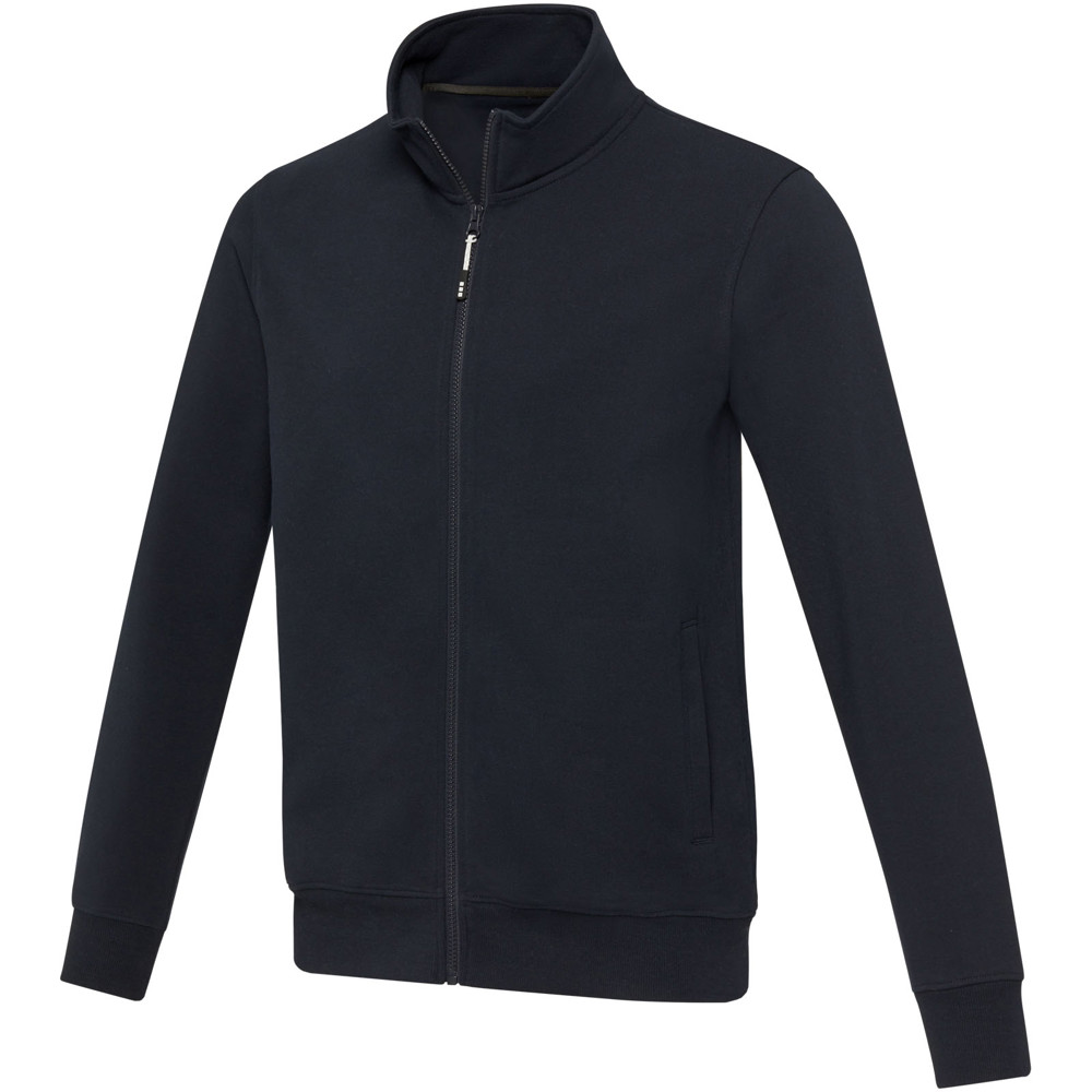 Galena 320 g/m2 unisex Aware™ recycled full zip sweater - Navy