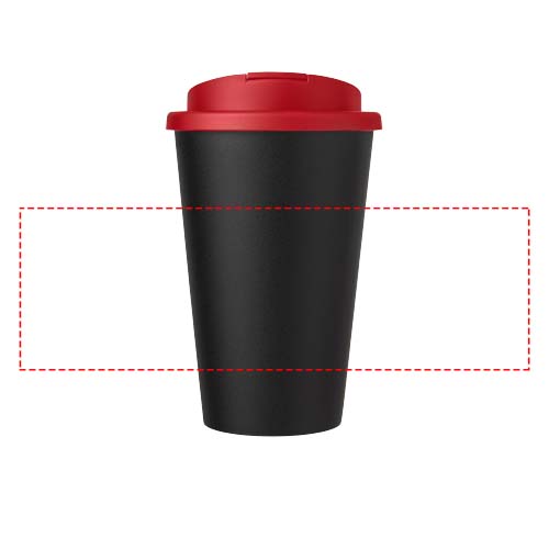 Americano® Eco 350 ml recycled tumbler with spill-proof lid
