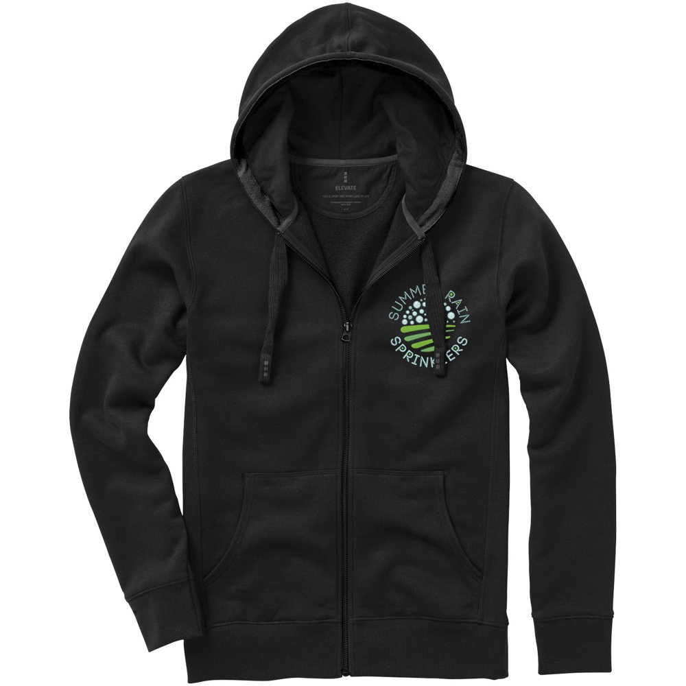 Arora 300 g/m2 unisex full zip hoodie