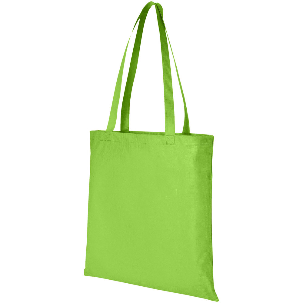 Zeus large non-woven convention tote bag 6L - Lime