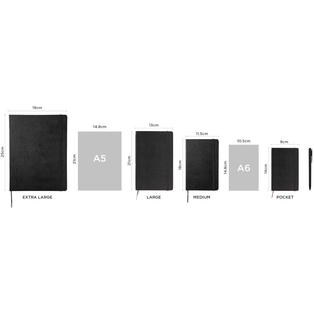 Moleskine hard cover undated L weekly planner